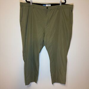Old Navy Athletic Ultimate Tech Built-In Flex Green Chino Pants Mens Plus 48x30
